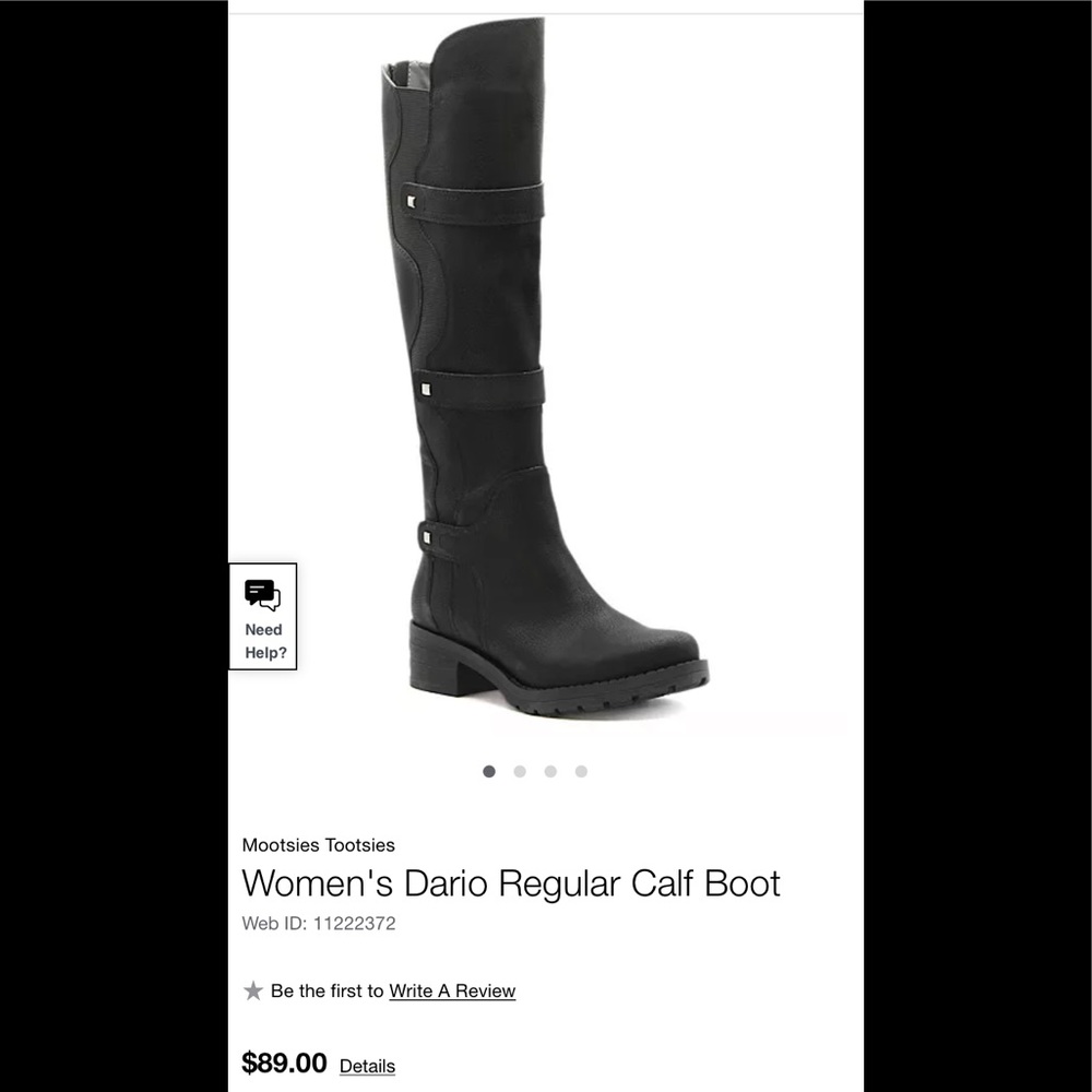 Mootsies Tootsies Dario tall riding boots with straps & studs
